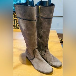 Women’s gray suede boots. Made in Italy. European size 38.